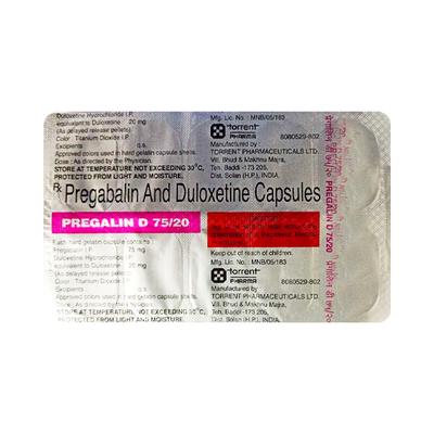 PREGALIN D 75/20 Capsule 10's - Neuropathic Pain-Dru