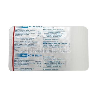 MET XL R 25/2.5mg Tablet 15'S - Hypertension-Bet