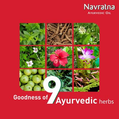 Navratna Ayurvedic Cool Oil 90 ml - Hair Oils