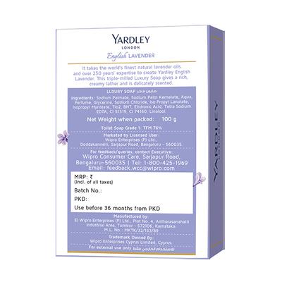 Yardley London Luxury Soap - English Lavender 100 gm - Soaps