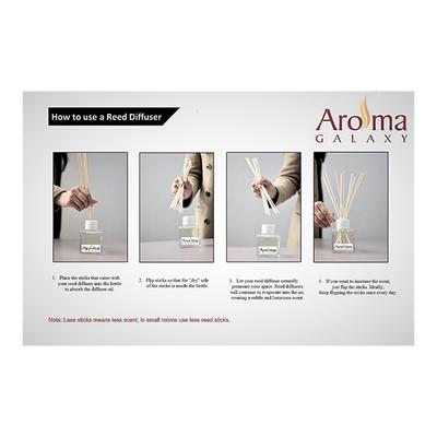 Aroma Galaxy (Alcohol Free) Fragrant Reed Diffuser Kit - Romance 30 ml - Carrier Oils