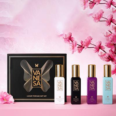 Vanesa Luxury Gift Set for Women - 20ml each 4's - Women Perfumes (Edt/Edp)
