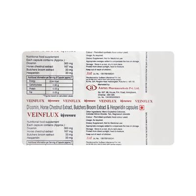 VEINFLUX Capsule 10's - Varicose Veins-Phl