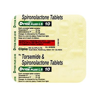 DYTOR PLUS LS 10 Tablet 15's - Hypertension-Diu