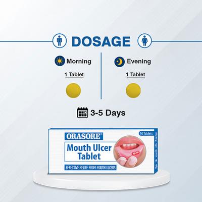 ORASORE MOUTH ULCER Tablet 10's - Oral Care - P-Mou