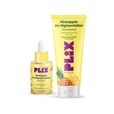 Plix The Plant Fix 5% Pineapple Foaming Face Wash And Serum For Pigmentation & Dark Spots 100 ml - Face Wash & Cleansers