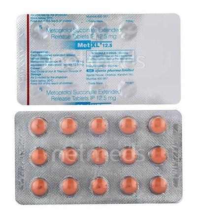 MET XL 12.5mg Tablet 15'S - Hypertension-Bet