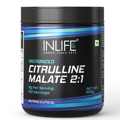 INLIFE Micronized Citrulline Malate Powder 200 gm - Workout Essentials