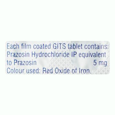 Minipress XL 5 mg Tablet 30'S - Hypertension-Oah
