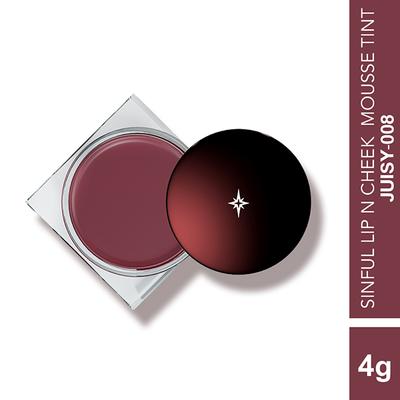 Colorbar Sinful Lip N Cheek Mousse Tint Juisy-008 4 gm - Lipsticks