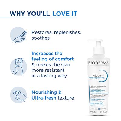 Bioderma Atoderm Intensive Gel Creme for Anti-itching lipid-replenishing treatment 200 ml - Lotions & Creams