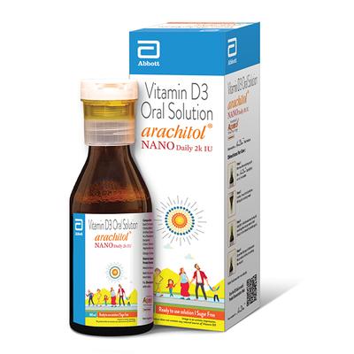 Arachitol Nano Daily 2K IU Sugar Free Oral Solution 150ml - Supplements-Vit