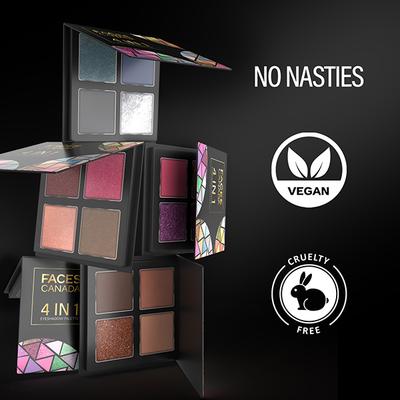 Faces Canada 4 In 1 Quad Eyeshadow Palette - So workaholic 02 4.8 gm - Eye Shadow Palettes