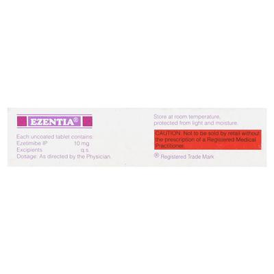 Ezentia 10mg Tablet 10'S - High Cholesterol-Dys