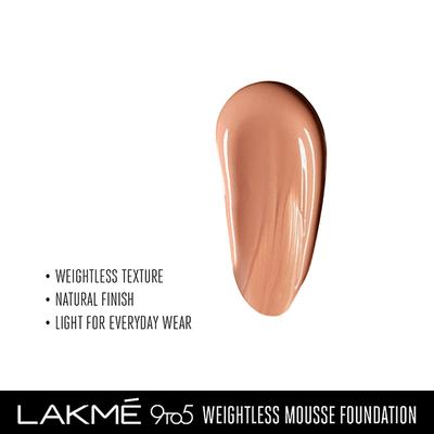 Lakme 9to5 Powerplay Mousse Foundation, Rose Honey, 25gm - Foundation