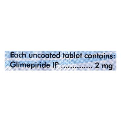 DIAPRIDE 2mg Tablet 30's - Diabetes-Ant