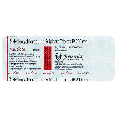 AUTO Q 200 Tablet 10's - Malarial