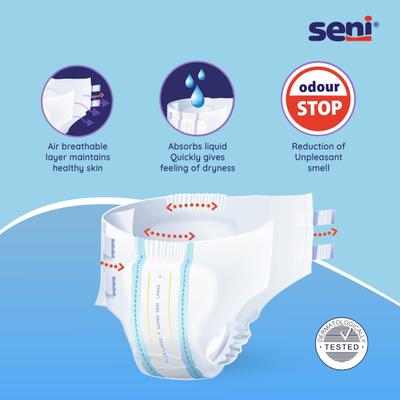 Super Seni Adult Diapers 10's (XL) - Adult Diapers & Pads