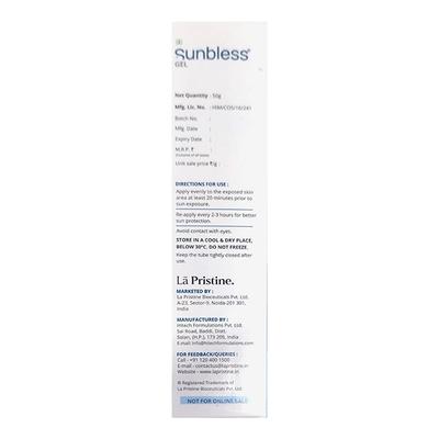 SUNBLESS SPF 50+ & PA+++ CYCLIC SILICON FREE Sunscreen Gel 50g - Sun Protectors-Emo