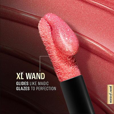 Lakme Glitterati Lip Glaze 201 Pink Champagne 5 ml - Lip Glosses