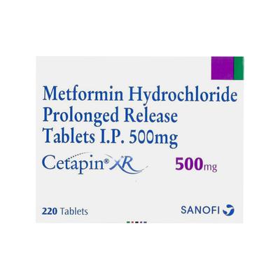 CETAPIN XR 500mg Tablet 20's - Diabetes-Ant