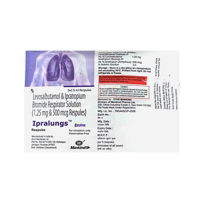 IPRALUNGS Respules 5X2.5ml - Asthma/COPD-Ast