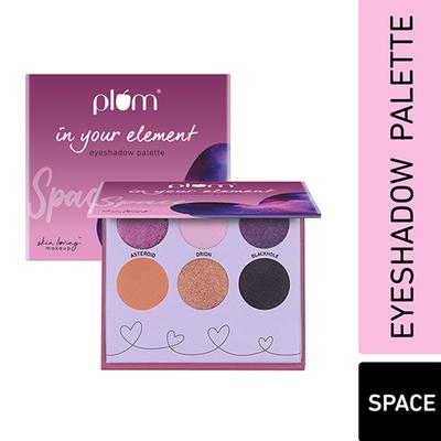 Plum In Your Element Eyeshadow Palette Super Pigmented 6-In-1 Palette, 05 Space 10 gm - Eye Shadow Palettes
