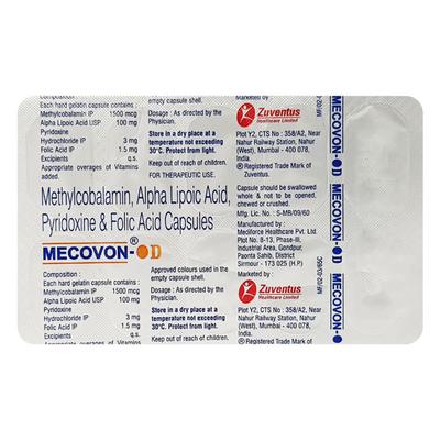Mecovon OD Capsule 10'S - Nootropics And Neurotrophics
