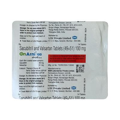 ONARNI 100 Tablet 14's - Heart Failure-Ang