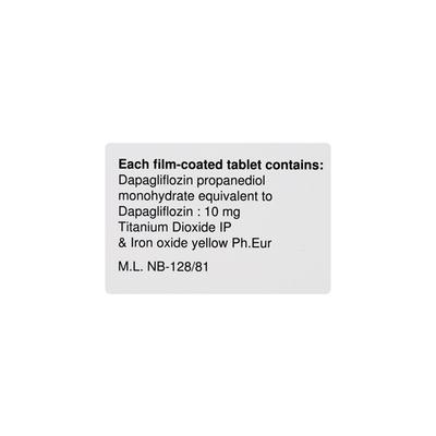 Forxiga 10mg Tablet 14'S - Diabetes-Ant