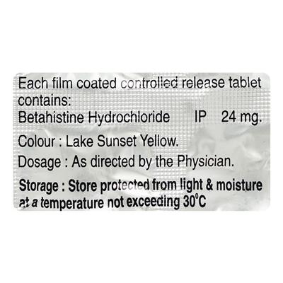 Bvert OD 24mg Tablet 10'S - Vertigo-Ant