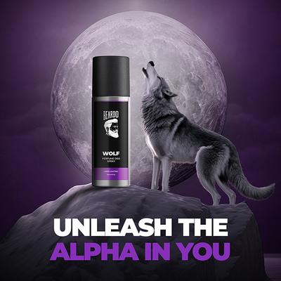 Beardo Wolf Perfume Deo Spray 150ml Strong and Long Lasting Fresh Fragrance 150 ml - Men Deodorants/Roll-Ons