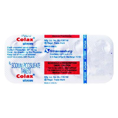 Colax 10mg Tablet 10'S - Constipation-Lax