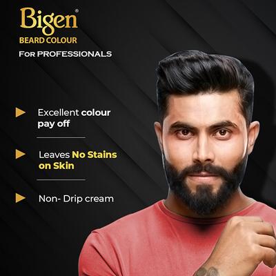 Bigen Men's Beard Color - B101 Black (40gm+40gm) 2's - Beard Colour