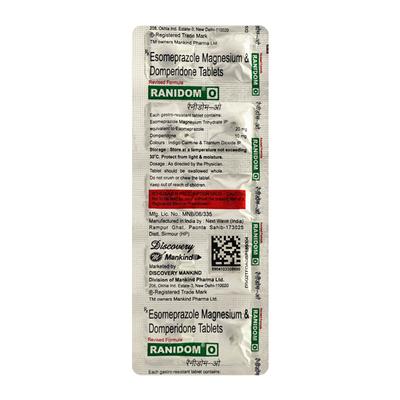Ranidom O Tablet 10'S - Ulcer/Reflux/Flatulence-Aaa