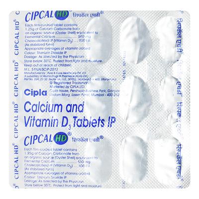 Cipcal HD Tablet 15'S - Supplements-Cal