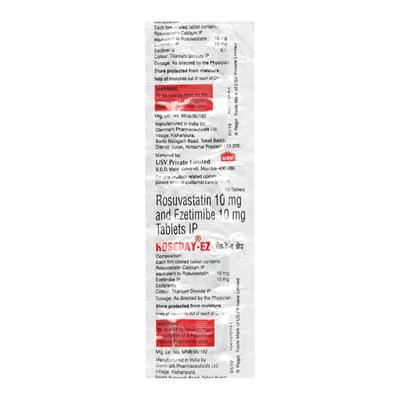 ROSEDAY EZ Tablet 10's - High Cholesterol-Dys