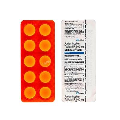 Malidens 500mg Tablet 10'S - Fever-Ana