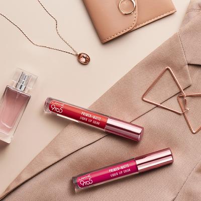 Lakme 9to5 Primer + Matte Liquid Lip Color MM1 Edgy Mauve 4.2 ml - Primer