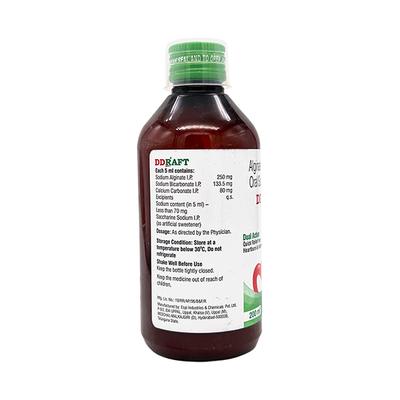 DDRAFT SUGAR FREE PEPPERMINT FLAVOUR Oral Suspension 200ml - Ulcer/Reflux/Flatulence-Aaa