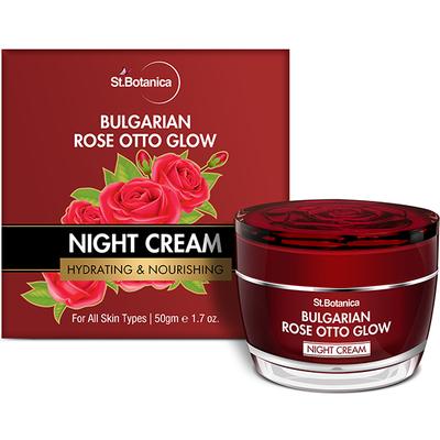 Stbotanica Bulgarian Rose Otto Glow Night Cream Brightening, Hydrating & Nourishing 50 gm - Night Cream
