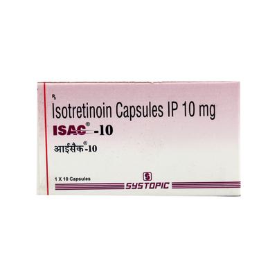 Isac 10mg Capsule 10'S - Acne-Acn