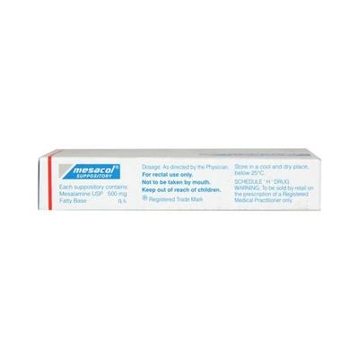 Mesacol Suppository 5'S - Ulcerative Colitis/Bowel Inflammatory Disease-GIT