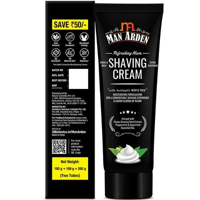Man Arden Shaving Cream - Refreshing Neem (Pack of 2 x 100 gm) - Shaving Creams