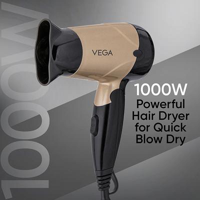 Vega Hair Dryer and Straightener Combo 3 In 1 Hair Styler and Insta Glam Hair Dryer for Women, VGGP-10 1's - Straighteners