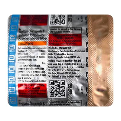 GLIMER MV2 Tablet 15's - Diabetes-Ant
