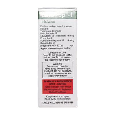 Aerotrop F with Dose Counter 180Md Inhaler 12.6g - Asthma/COPD-Ast