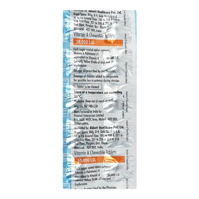 Vitamin A Chew Tablet 10'S - Supplements-Vit