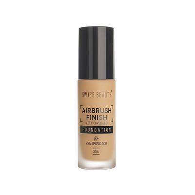 Swiss Beauty Airbrush Finish Lightweight Foundation Shade- Caramel Beige 30 gm - Foundation