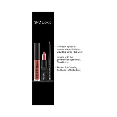 Star Struck by Sunny Leone Midnight Twinkle Lip Kit Lipstick and Lip Gloss and Lip Liner 3's - Lipsticks